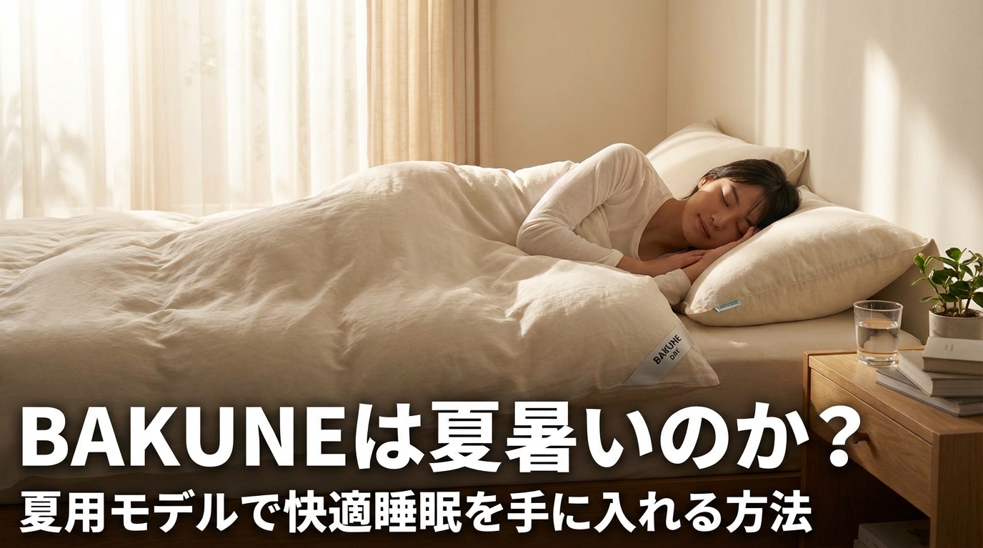 BAKUNEは夏暑いのか？夏用モデルで快適睡眠を手に入れる方法