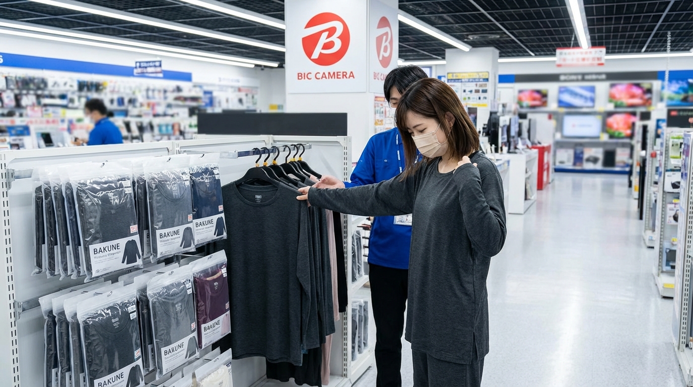 BAKUNEはビックカメラ全国25店舗で購入できる