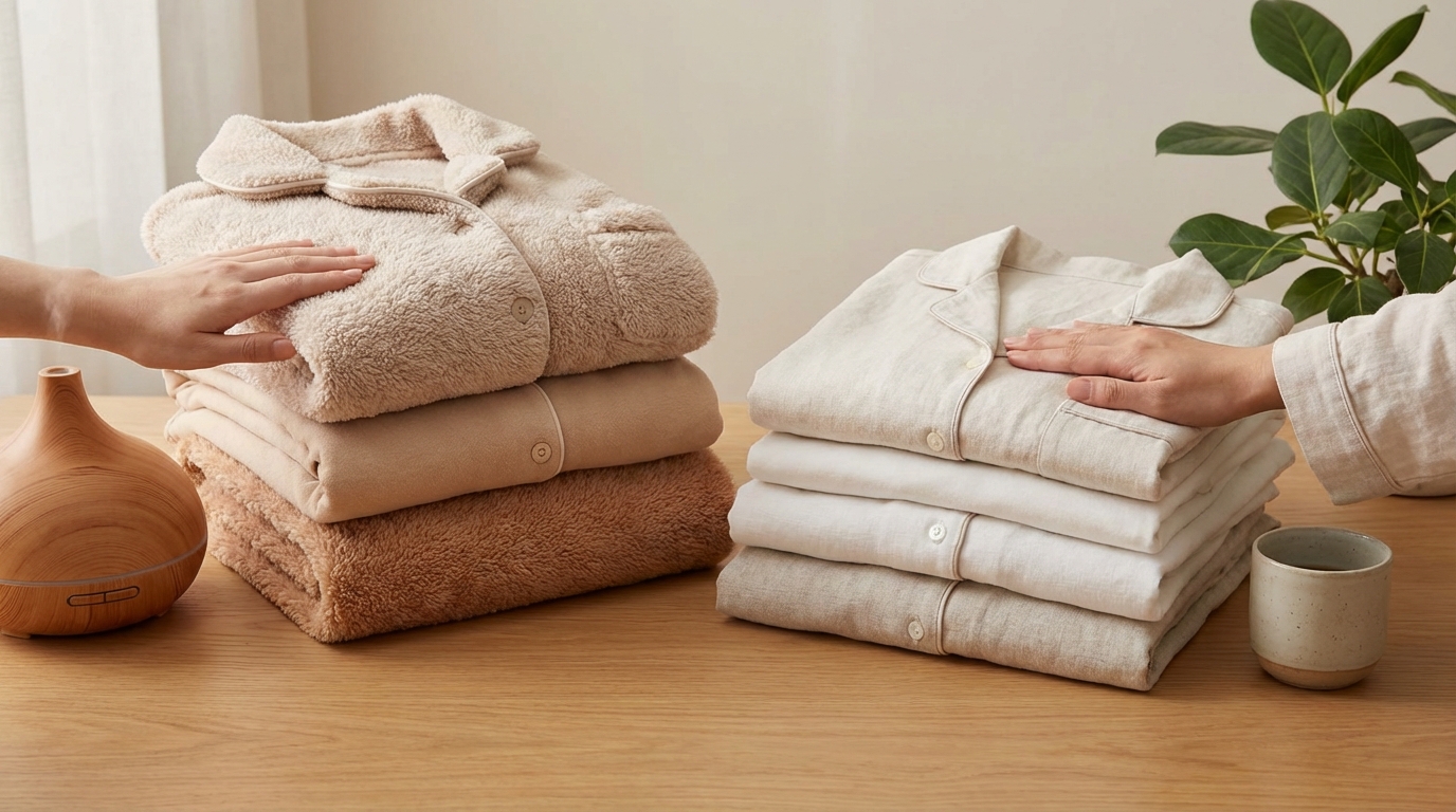 BAKUNEの素材選びは「季節」と「肌触りの好み」で決まる