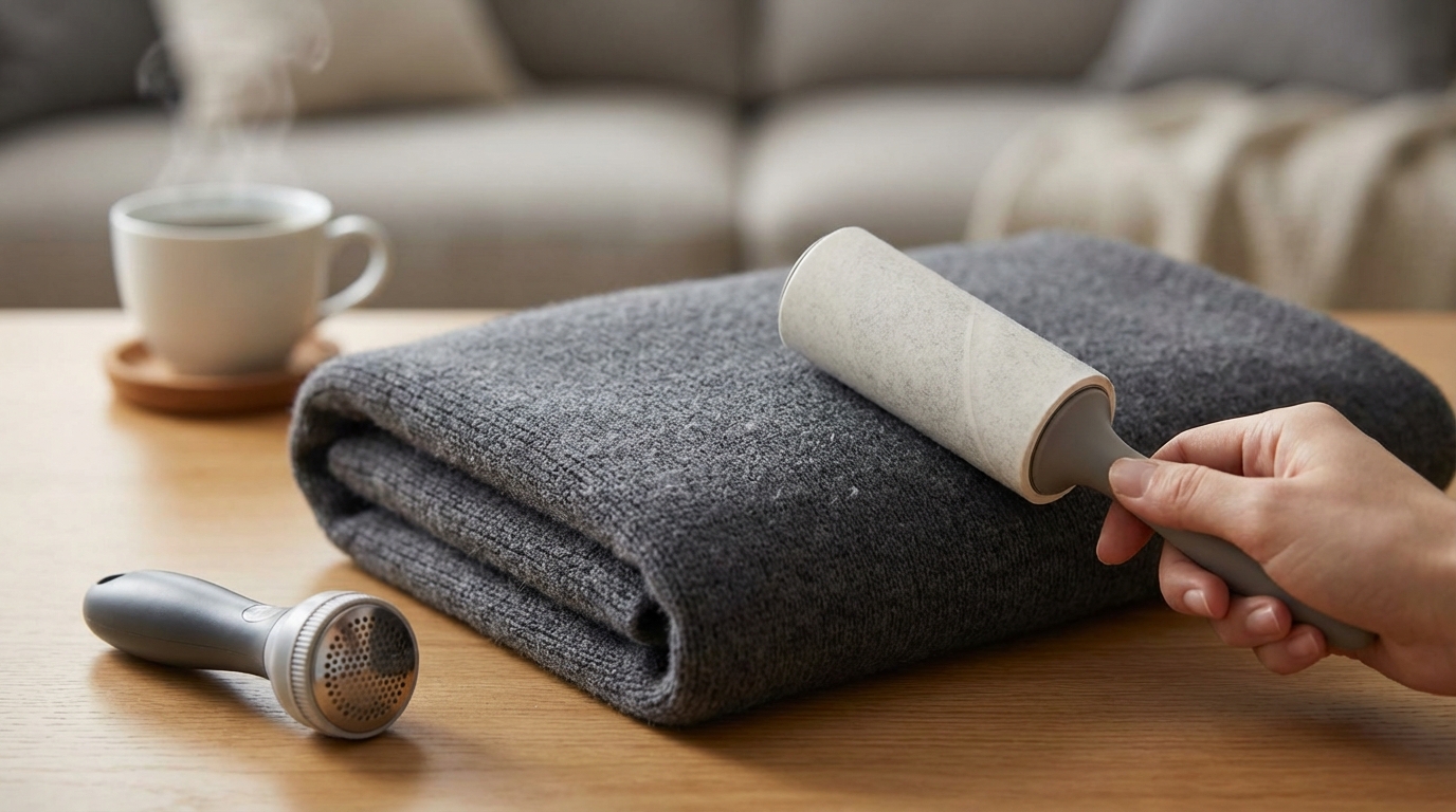 BAKUNEは毛玉ができやすい素材を使用している