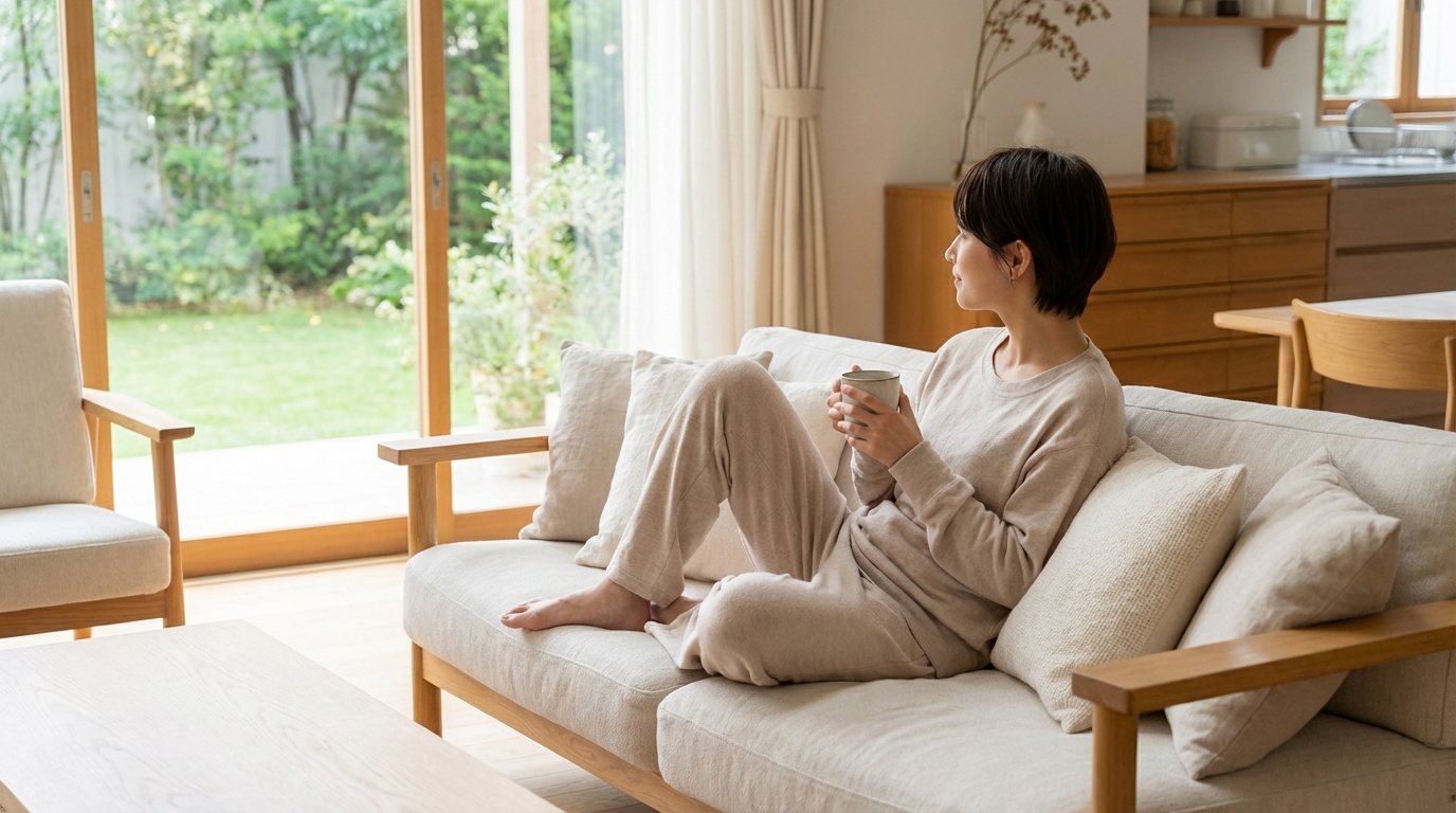 BAKUNEは部屋着・ルームウェアとして十分使える