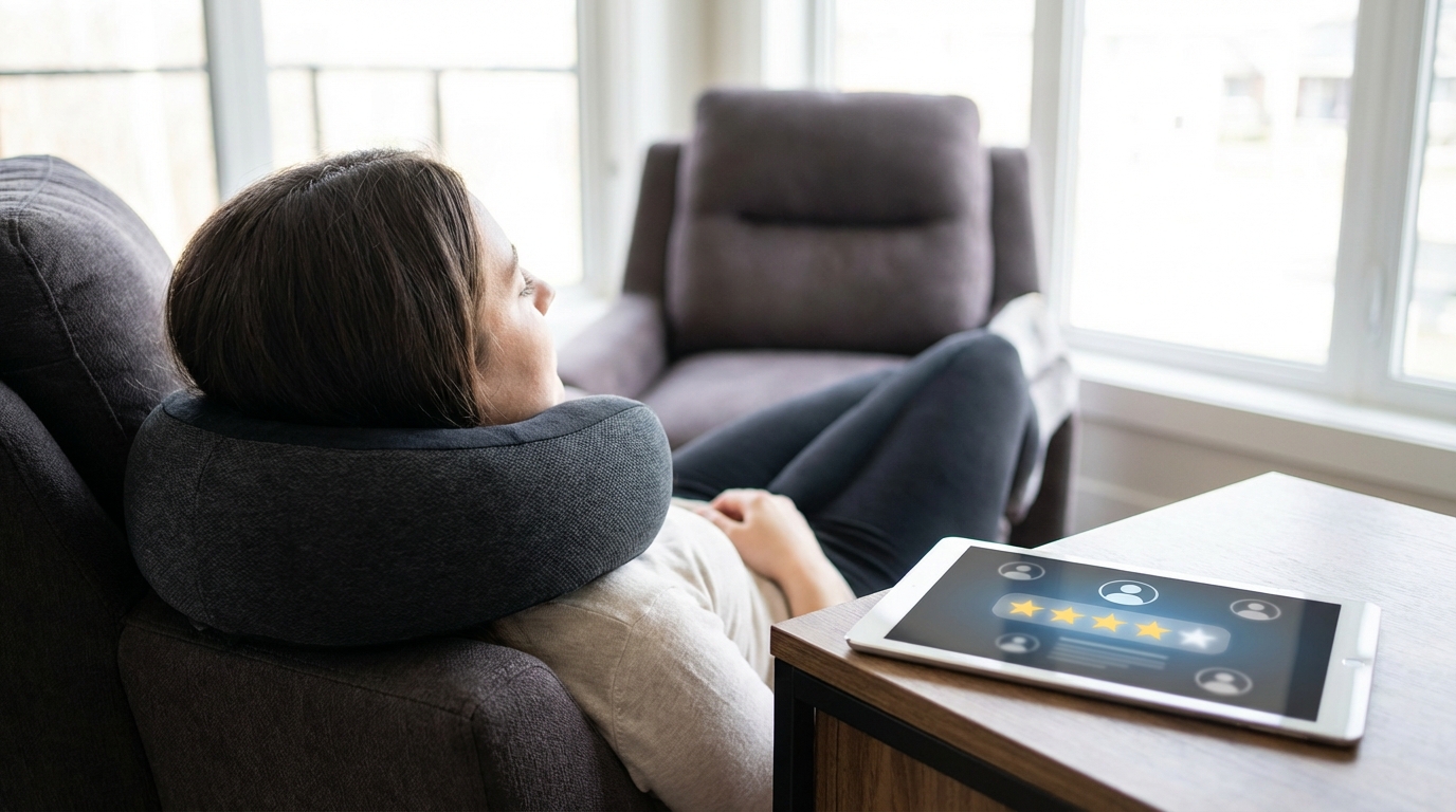 BAKUNEネックピローは高評価!★4以上の口コミが圧倒的に多い